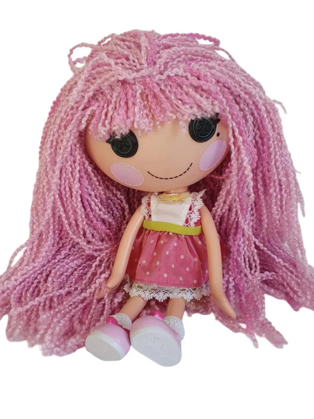 Lalaloopsy Loopy Hair Doll - Jewel Sparkles Pink Princess (VHTF) 💖🎀✨